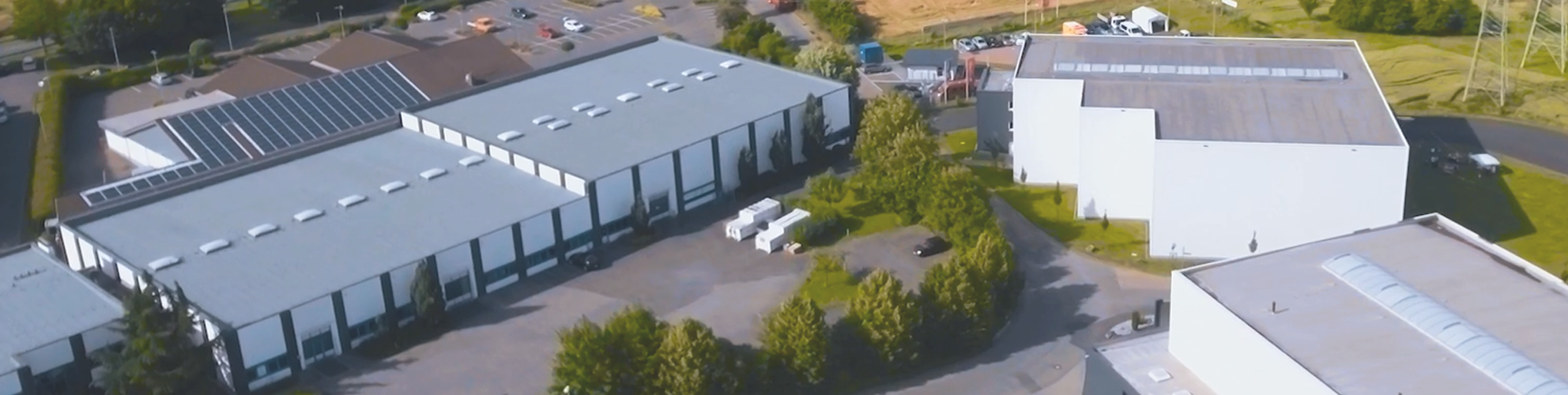 Drohnenaufnahme von Lager